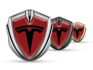 Tesla Emblème Aile Insigne Style Sport Lustré
